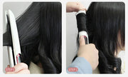 LED Display Hair Straightener & Curler: Infrared Flat Iron