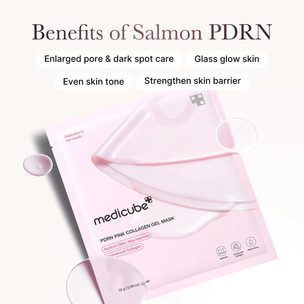 Medicube PDRN Pink Collagen Gel Mask 28g, 1 Sheet