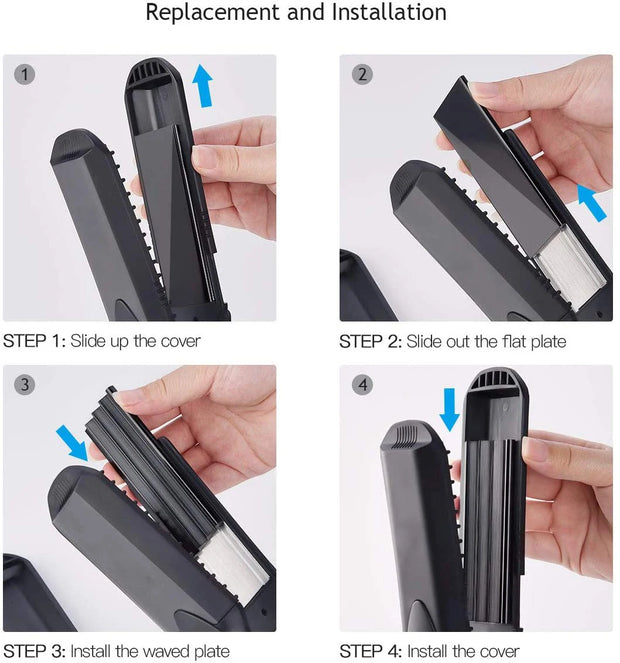 4-in-1 Interchangeable Hair Straightener & Curler