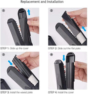 4-in-1Interchangeable Plates Fast Hair Straightener Flat Iron Electric Ceramic Hair Curler Crimper Corrugated Wave Hair Styling