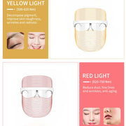 7-Color LED Mask: Rechargeable Red Light Therapy Device