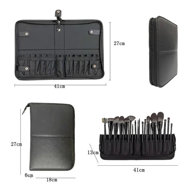 29-Slot Makeup Brush Holder: Waterproof Travel Organizer