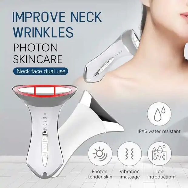 Home Facial Massager: LED Photon & EMS Microcurrent Device