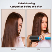 3D Hair Press Flat Iron: Straightener & Curler Wand