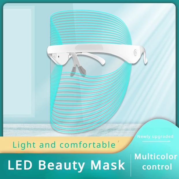 7-Color LED Mask: Rechargeable Red Light Therapy Device