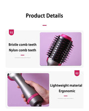 3 In 1 Hot Air Comb Styling Comb  Straight Curly  Hot Air Brush Women Heating Comb Hair Straightening Brush