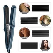 4-in-1 Interchangeable Hair Straightener & Curler