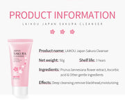 Japan Sakura Skincare Set: Cleanser, Serum & Sunscreen