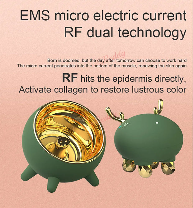 EMS Facial Massager: RF LED Therapy & Skin Tightening