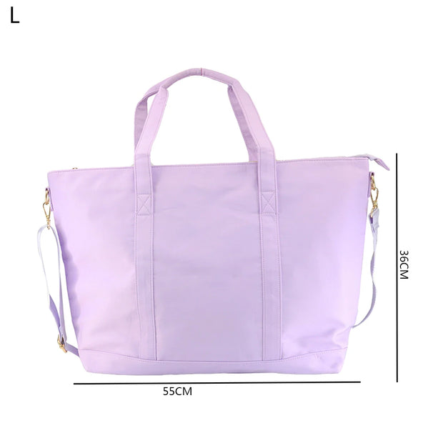 Purple Nylon Waterproof Women's Travel & Cosmetic Storage