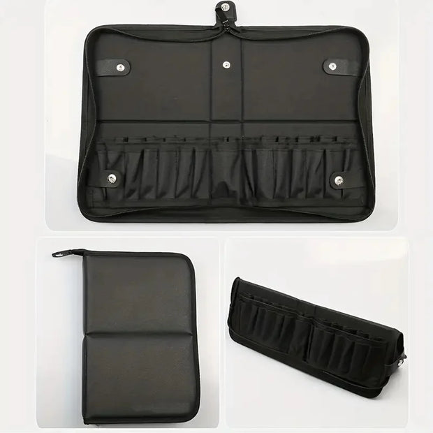 29-Slot Makeup Brush Holder: Waterproof Travel Organizer