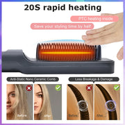 3-in-1 Hot Air Hair Brush: Straighten & Curl