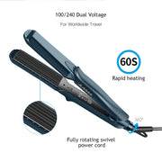 4-in-1 Interchangeable Hair Straightener & Curler