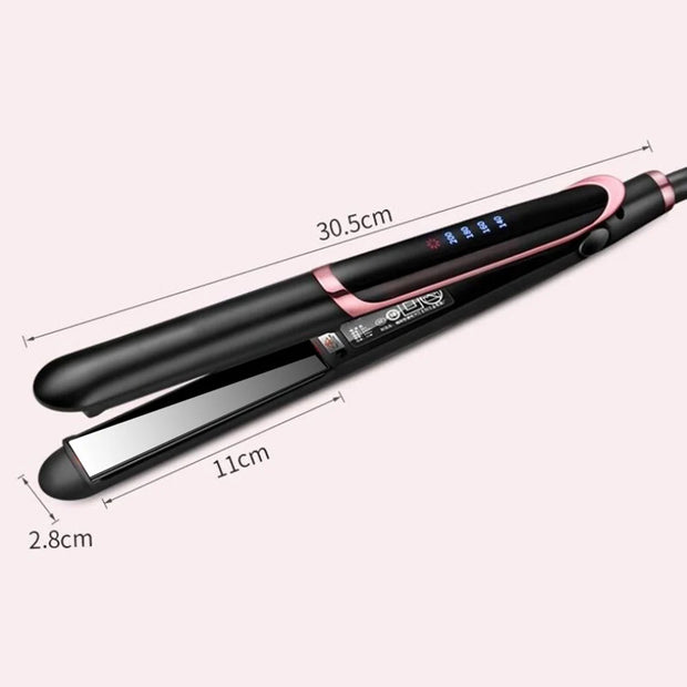 LED Display Professional Hair Straightener Curler Hair Flat Iron Negative Ion Infrared Hair Straighting Curling Iron Corrugation