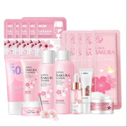 Japan Sakura Skincare Set: Cleanser, Serum & Sunscreen