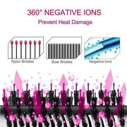 3 In 1 Hot Air Comb Styling Comb for Straight Curly Electric Hot Air Brush Women Heating Comb Hair Straightening Brush