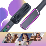 3-in-1 Hot Air Hair Brush: Straighten & Curl