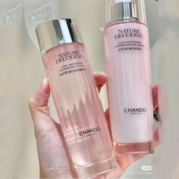 CHANDO Whitening Moisturizing Set: Toner, Serum & Cream