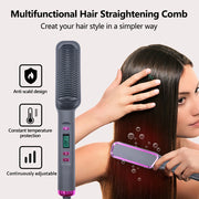 3 In 1 Hair Brush Straight Comb Hot Air Comb Heated  Anti-iron Hair Level Comb Hair Straight Curling Brush Home Essentials